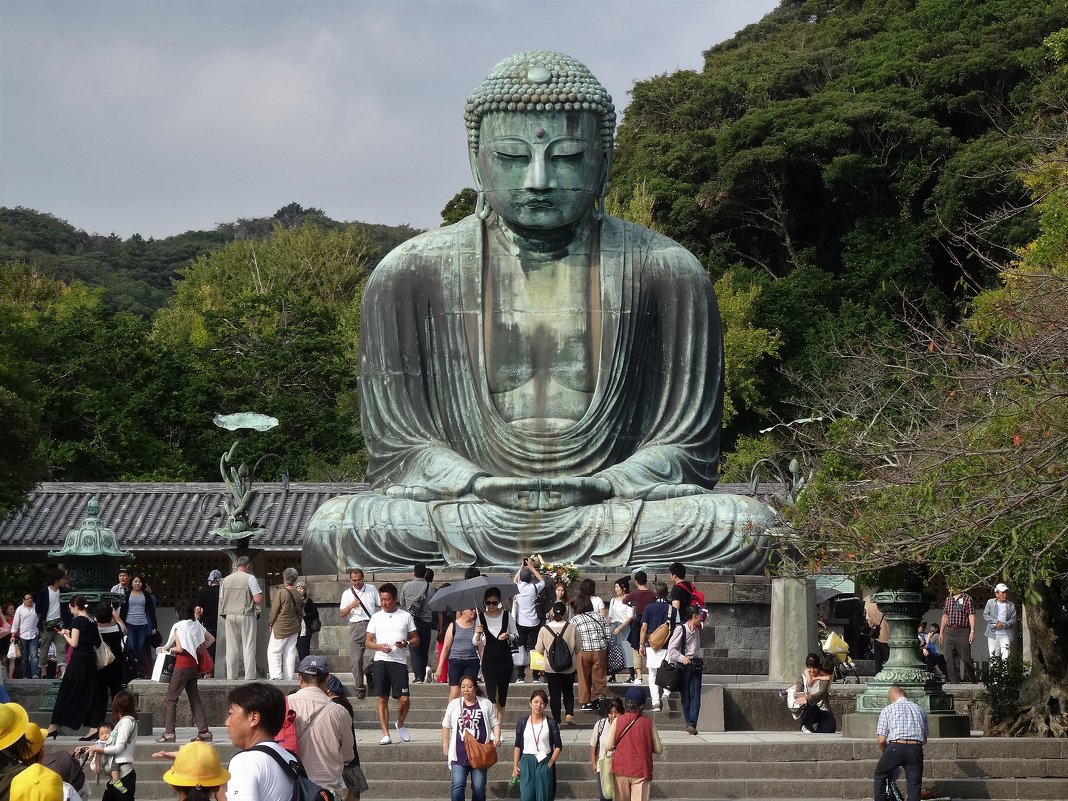 Великий Будда Daibutsu Камакура Япония - wea *