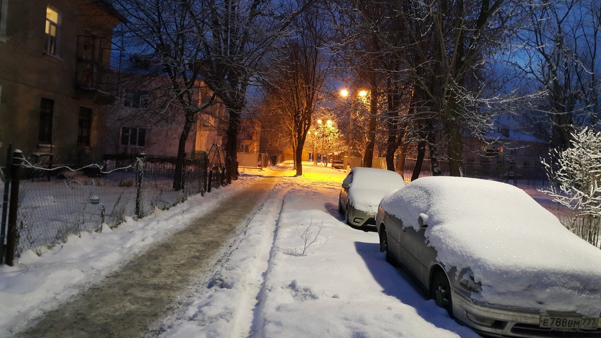 Вечерняя зимняя улица - Вероника 