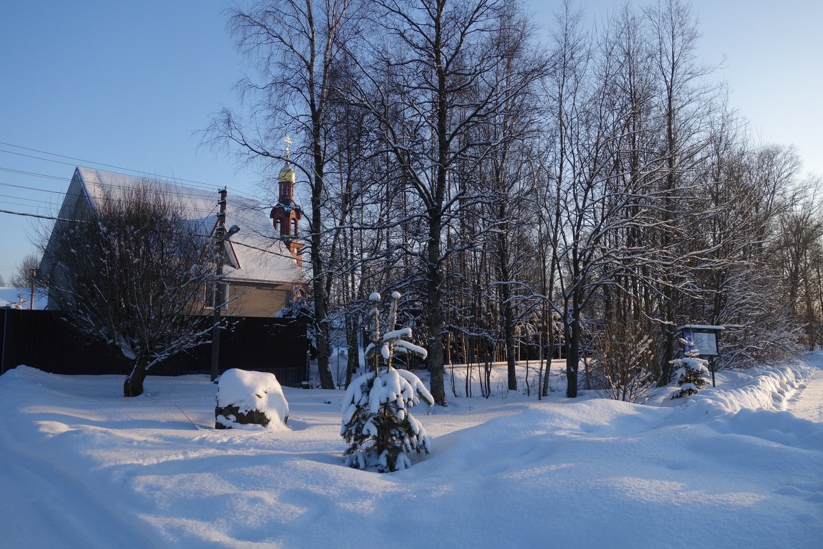 зимний день в посёлке - Елена 