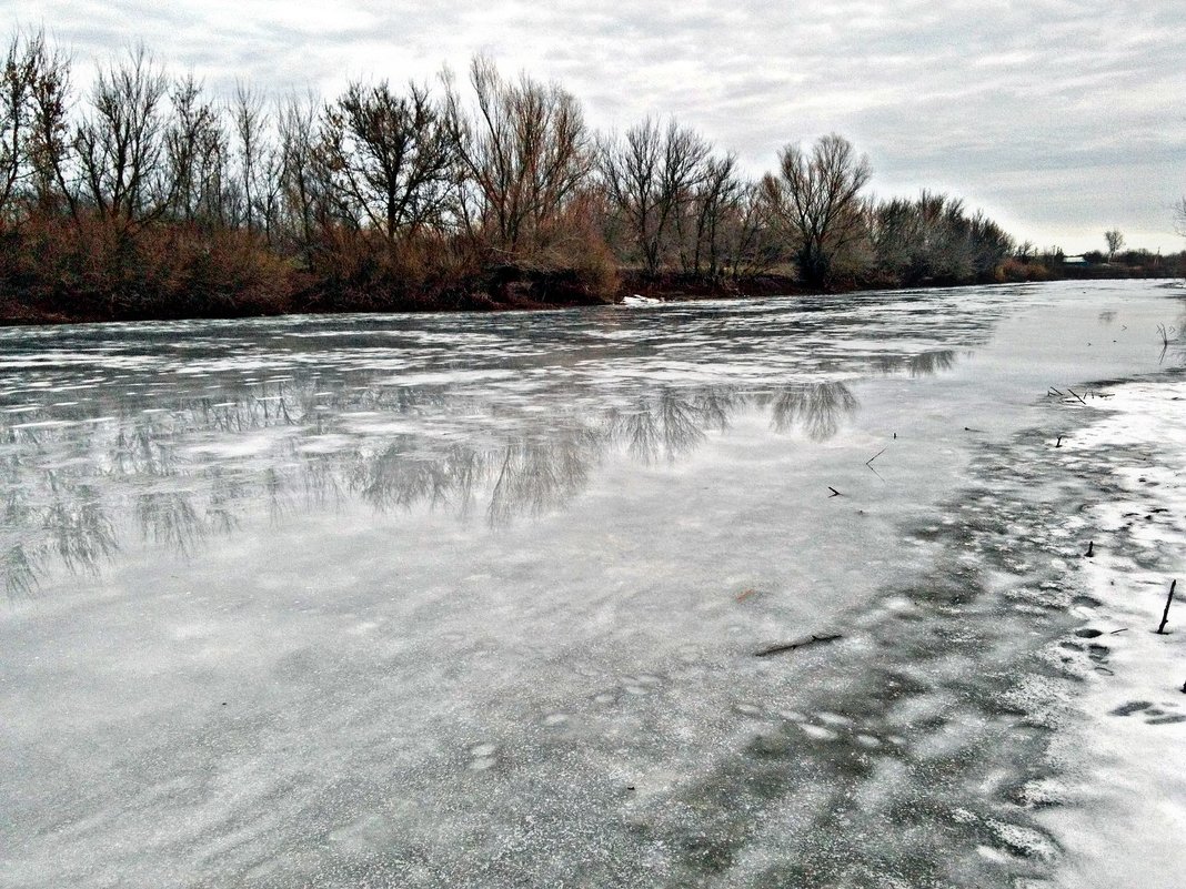Река "Белая" зимой - Татьяна Королёва