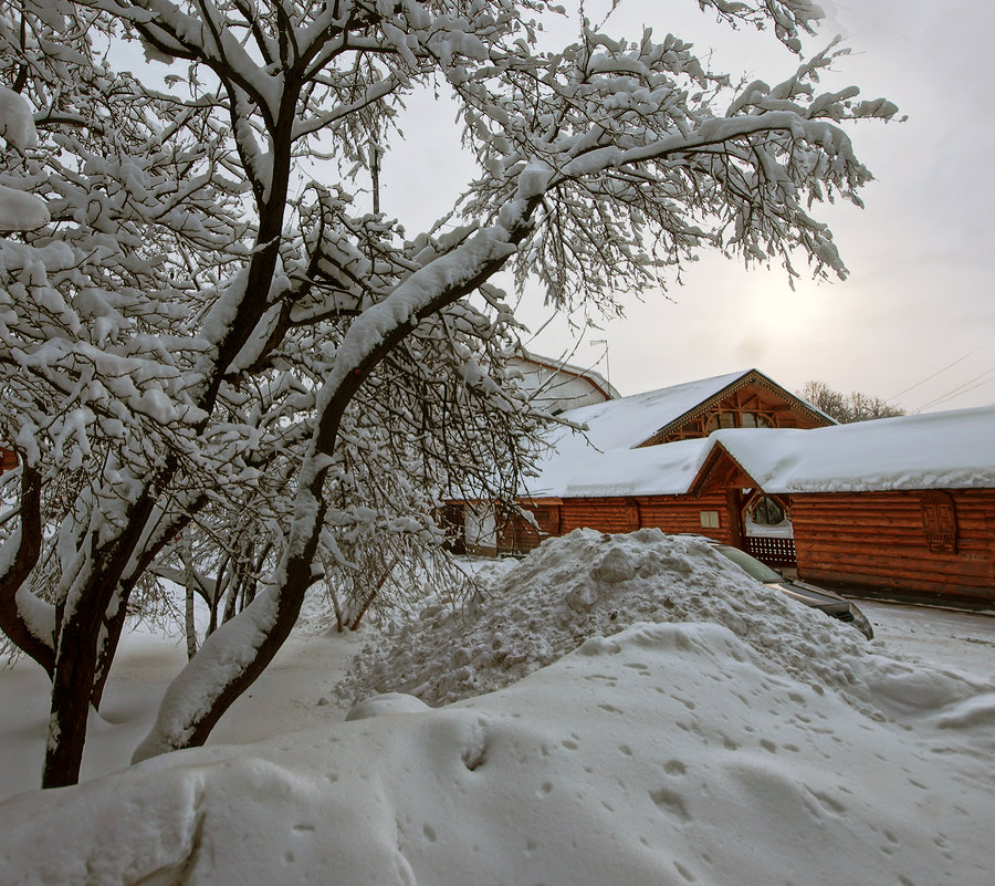 После снегопада в моей вотчине Ромашково.... - Юрий Яньков