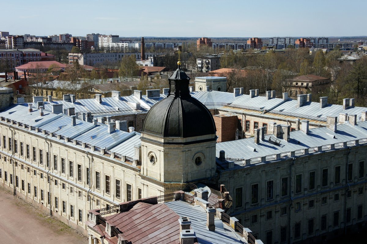 Вид со смотровой площадки  на Сигнальной башне  Большого Гатчинского дворца - Елена Павлова (Смолова)
