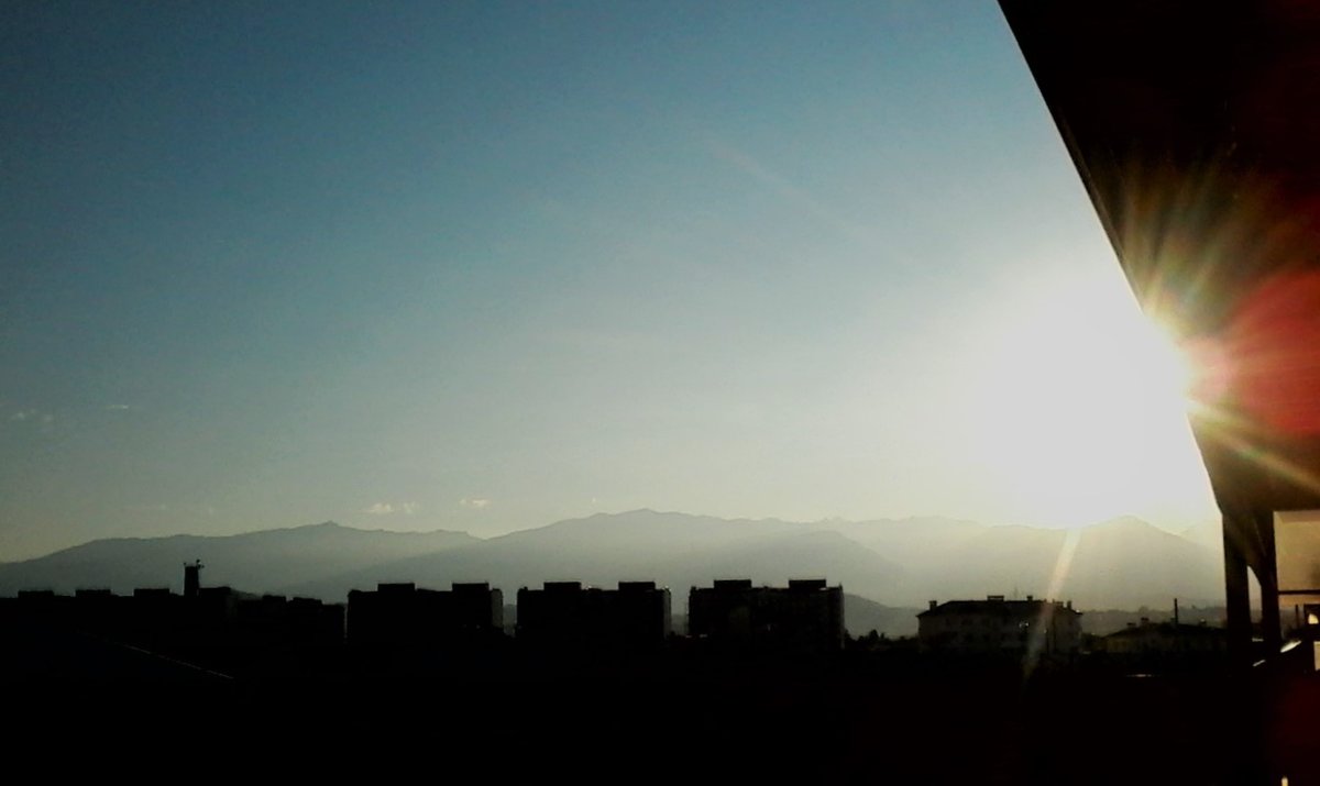 Утренний вид на Кавказские горы - Екатерина С