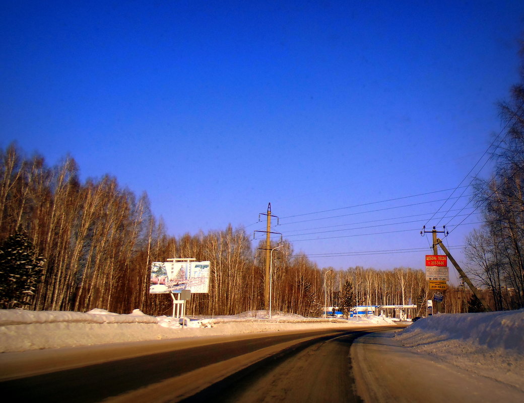 Дороги Наукограда Кольцово в Новосибирской области . - Мила Бовкун