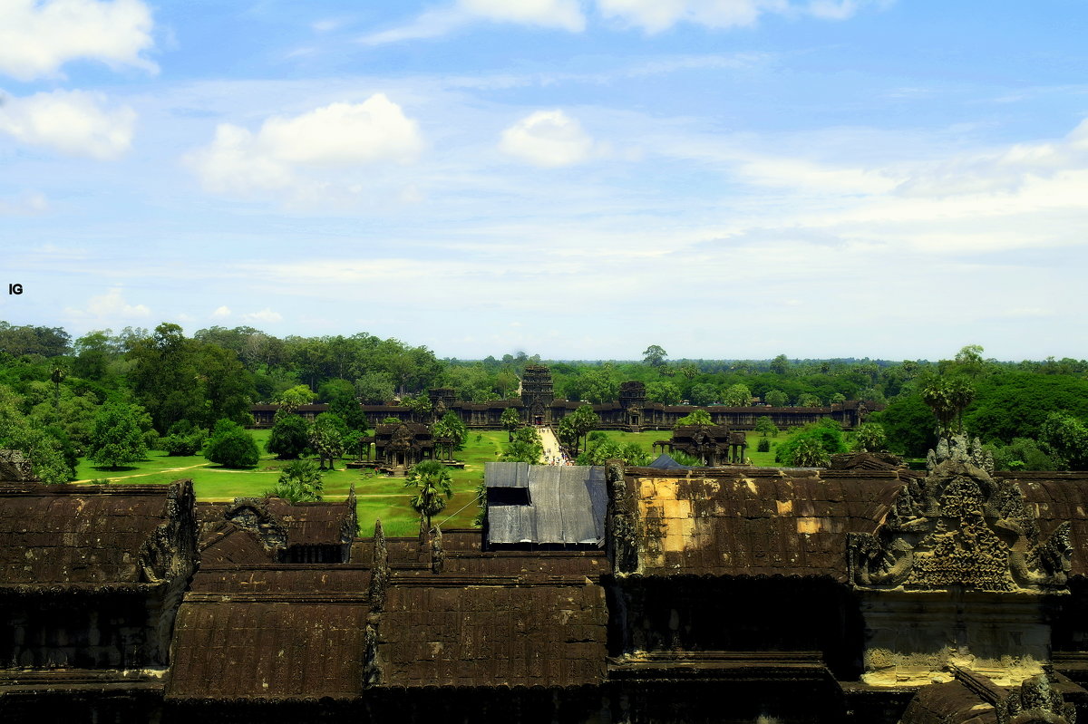 Камбожда.Вид с храмового комплекса.Август 2014 г. - Ivan G
