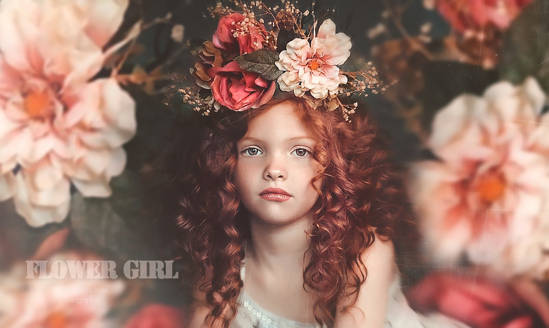 Девочка с цветами портрет. Flower Girl - Ирина Абдуллаева