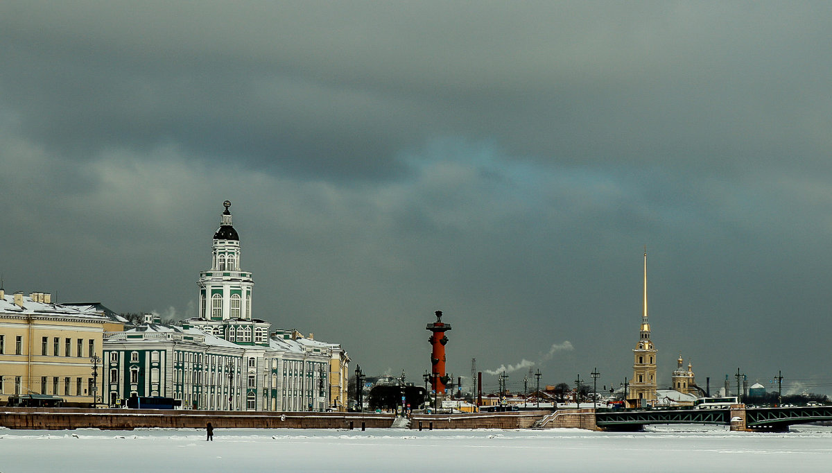 Кунсткамера,стрелка,Дворцовый мост. - Юрий Слепчук