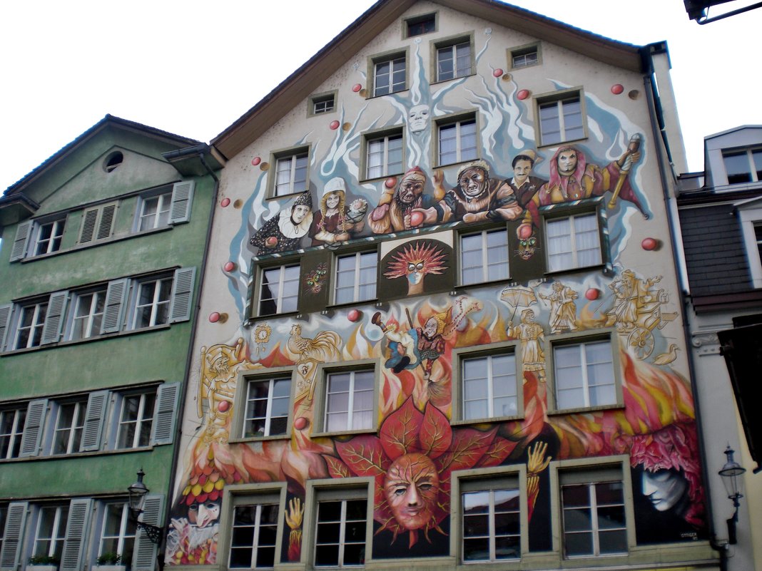 Швейцария Люцерн - город разрисованных домов - backareva.irina Бакарева