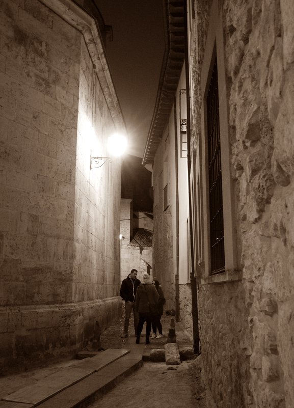 Ночью в старом городке...трое в переулочке - Елена Олейникова