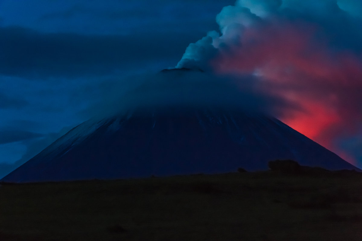 Извержение вулкана Ключевская сопка. - Валерий Давыдов