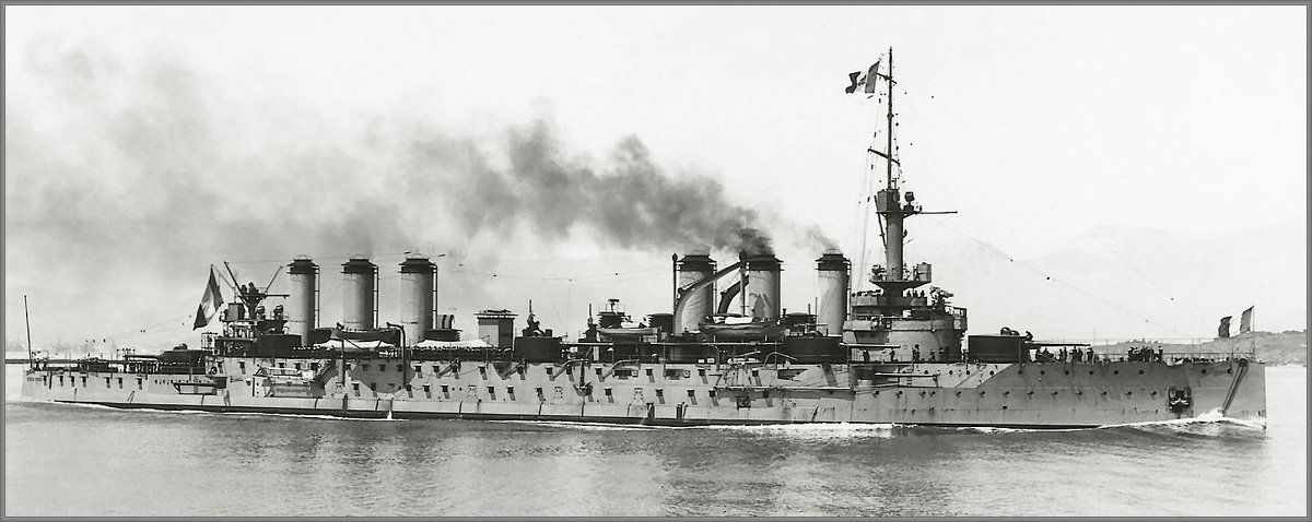 French armoured cruiser "Edgar Quinet" in 1907. - Александр 