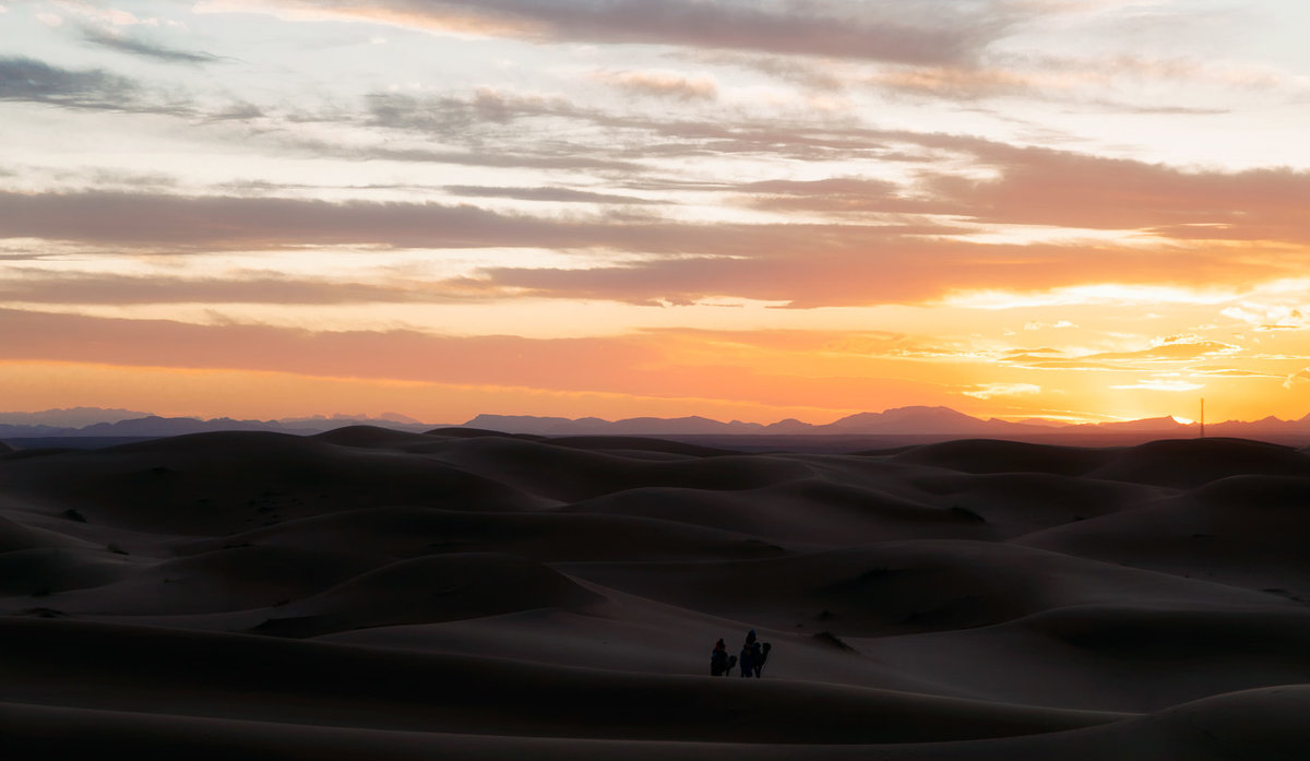Закатная...Сахарские дюны близ Мерзуги.Марокко! - Александр Вивчарик