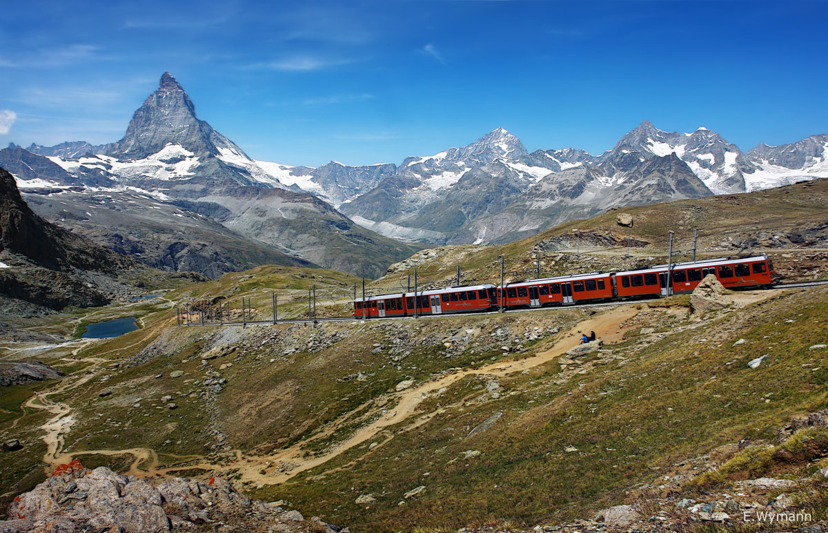 Es fährt ein Zug "Zermatt-Gornergrat" - Elena Wymann