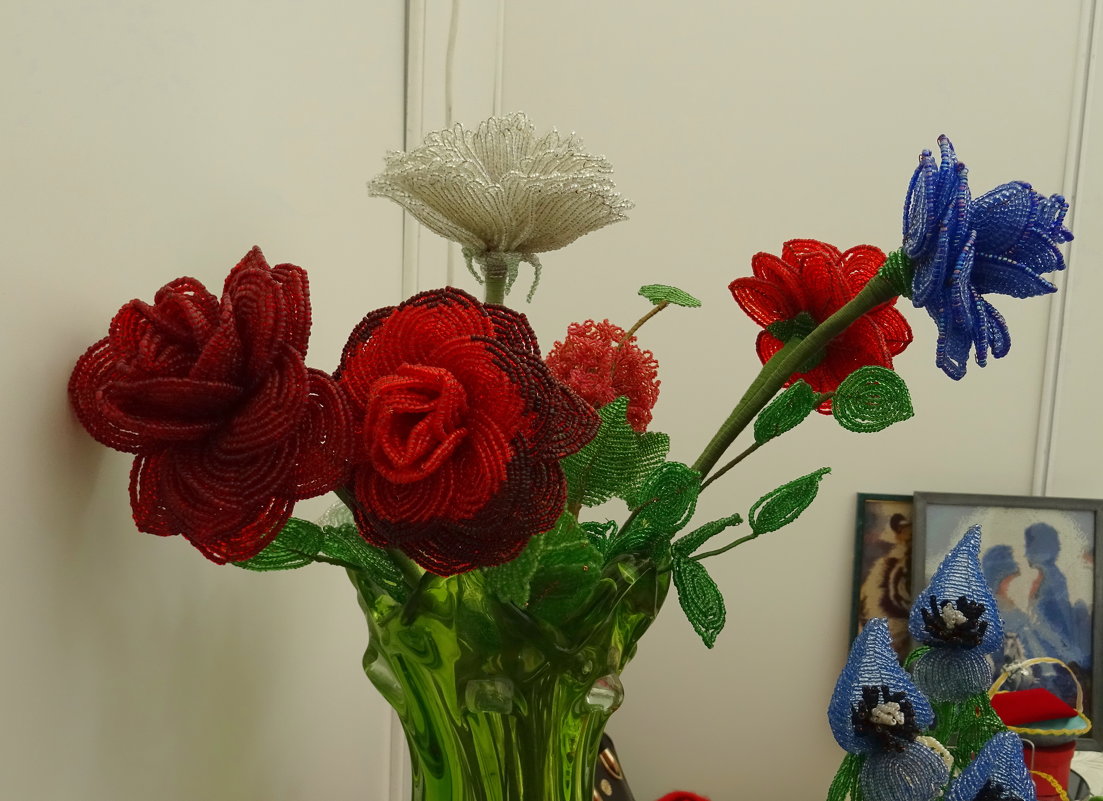 Цветы из бисера - татьяна 