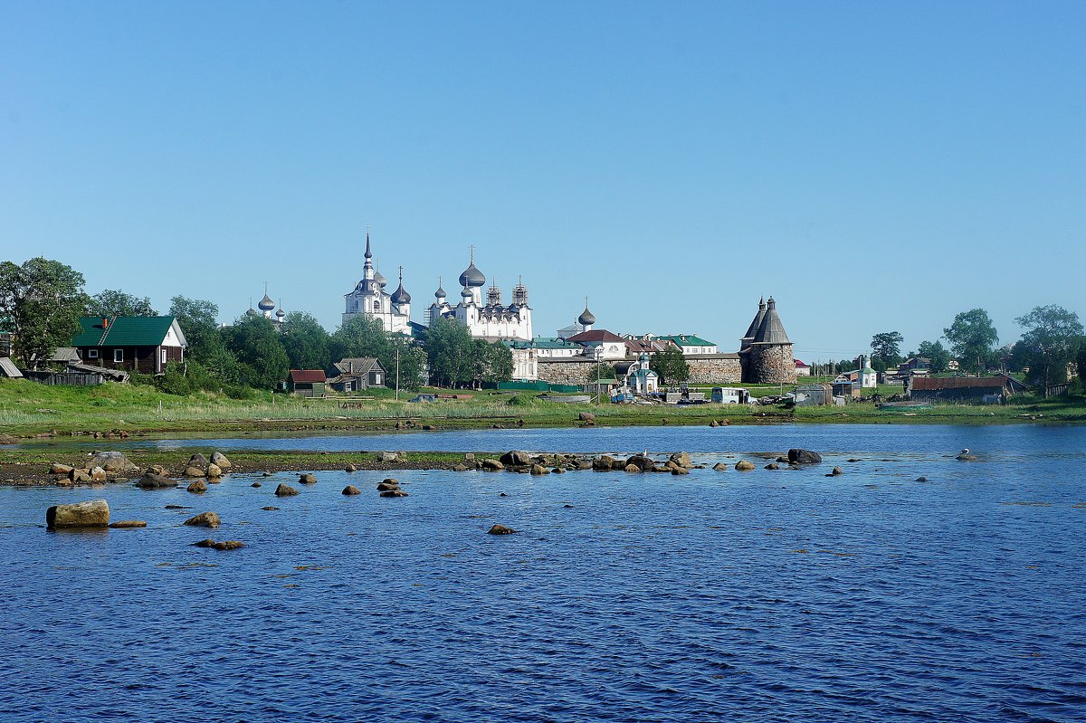 Вид на Соловецкий монастырь с небольшого причала Хета - Елена Павлова (Смолова)