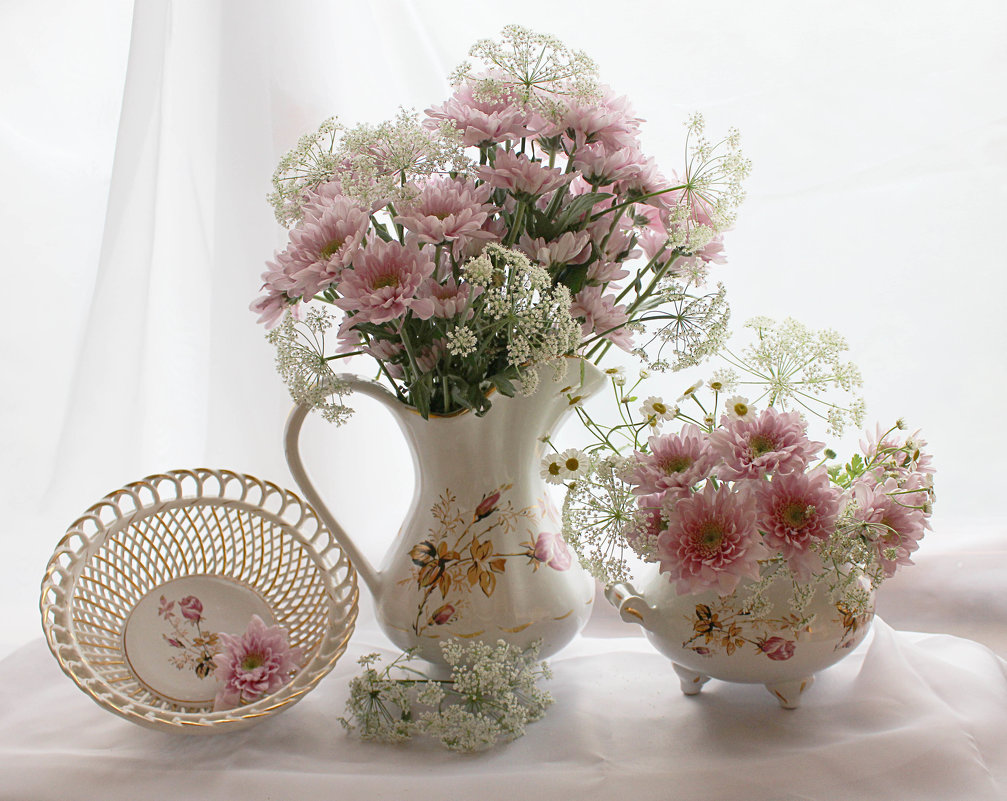 розовые хризантемы - Татьяна 