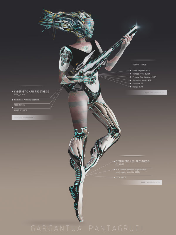 Concept Girl Hunter - Gargona 