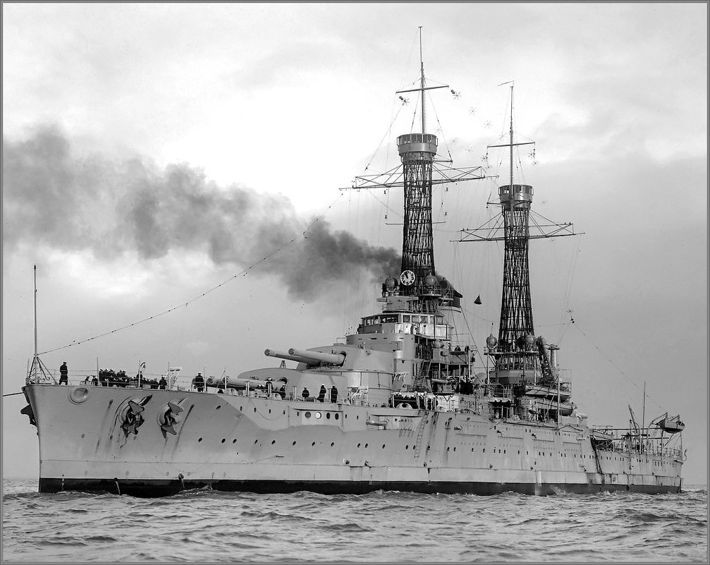 Battleship USS "Nevada" in Port Phillip Bay (near Melbourne), Australia, July 23rd 1925. - Александр 