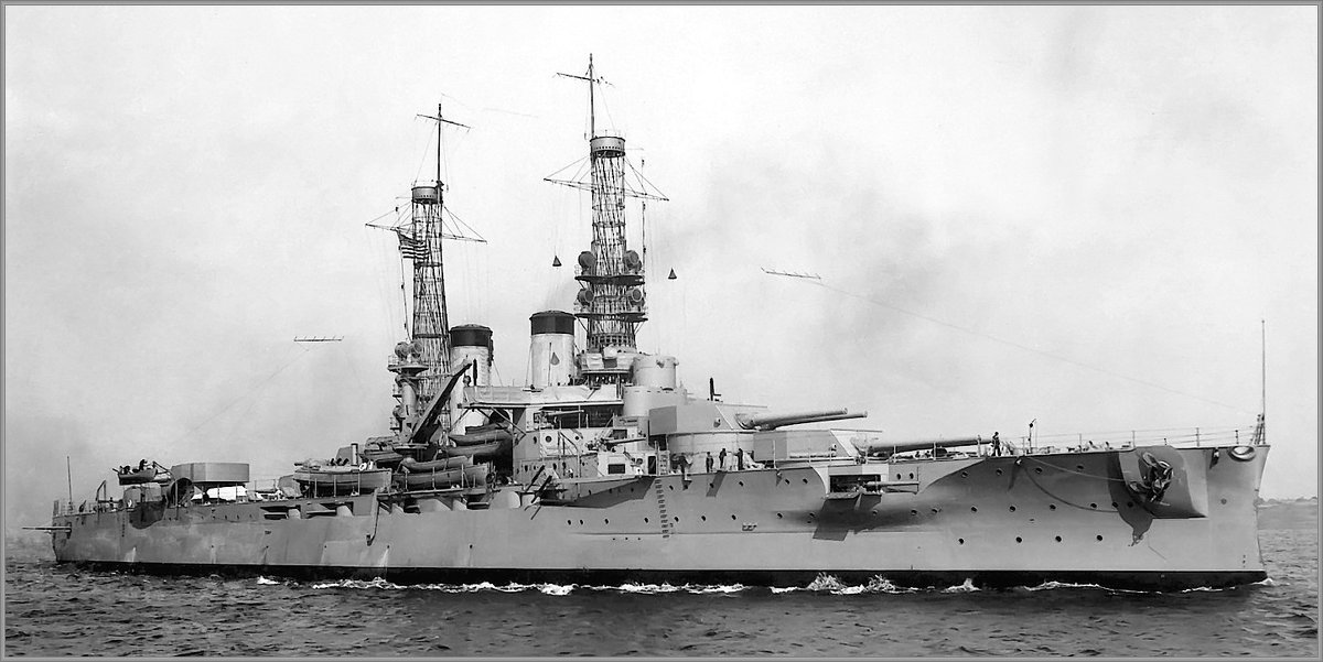 Battleship USS "Arkansas", January 1st 1918. - Александр 
