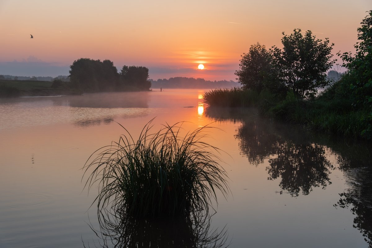 Рассвет на реке Топорок. - Виктор Евстратов