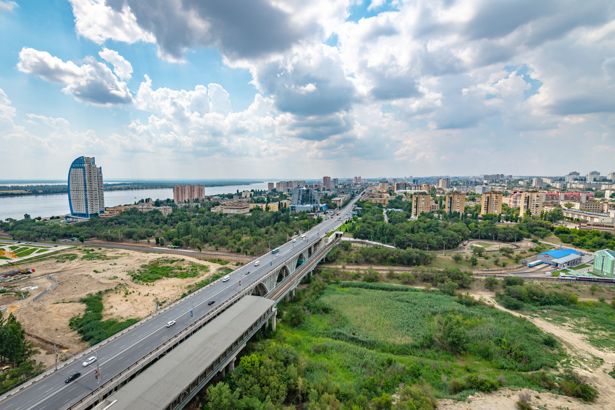 Волгоград. Мост через реку Царица - Oleg 