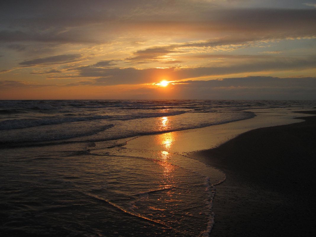 Анапа. Закат солнца на море