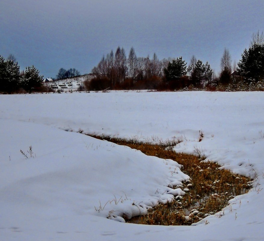 Зимний пейзаж - Алёна Сапунова