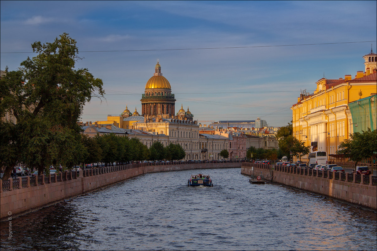 Мой город Санкт-Петербург. Мойка с Поцелуева моста. - Валентин Яруллин