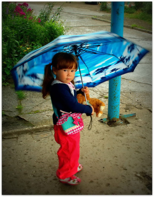 С зонтиком и дождь нипочём. - Николай Тишкин