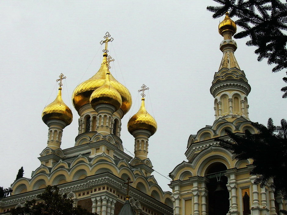 Купола собора Александра Невского в Ялте - татьяна 
