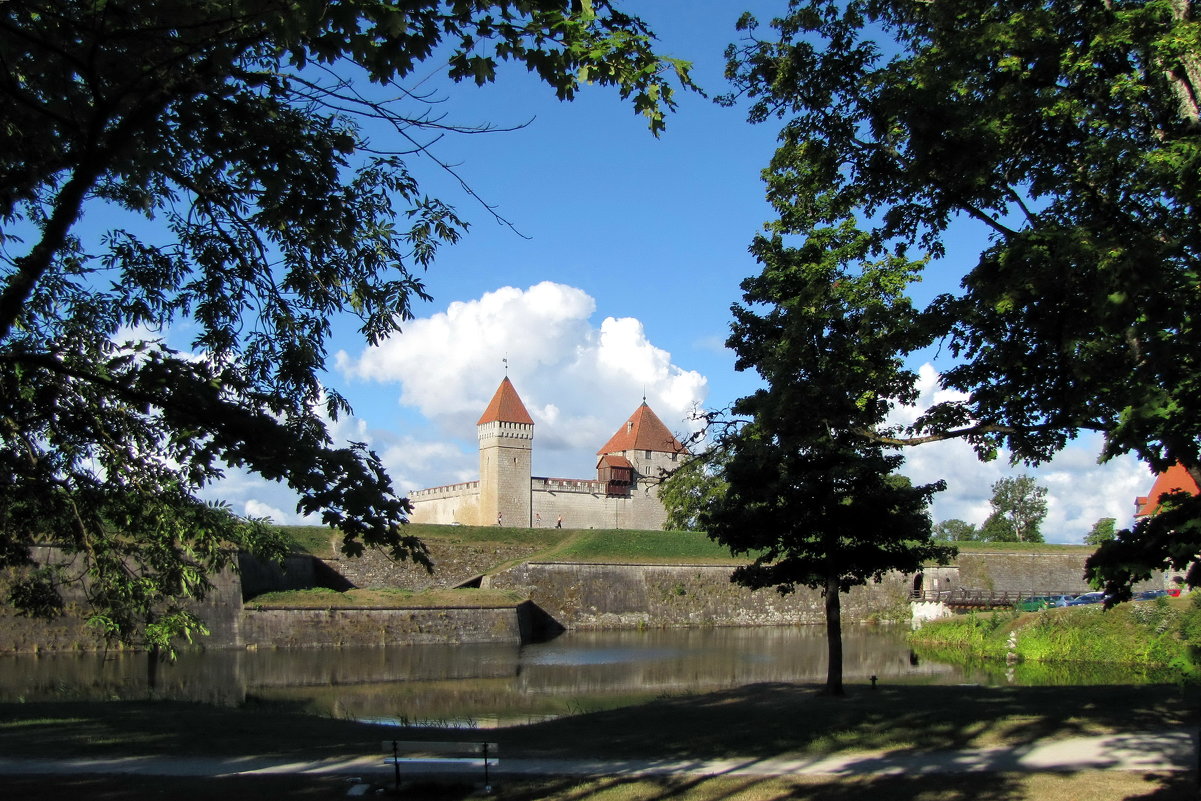 Епископский замок, окруженный рвом - veera v