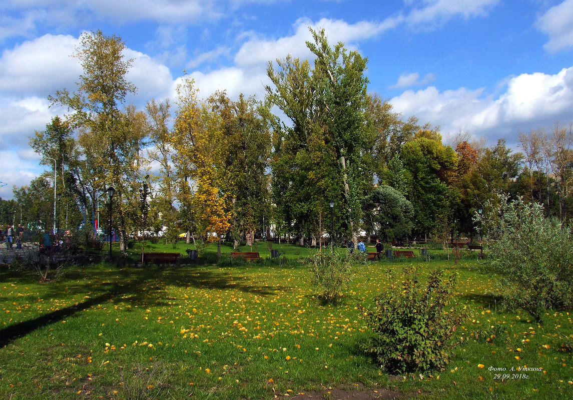 Осень в парке. - Анатолий Уткин