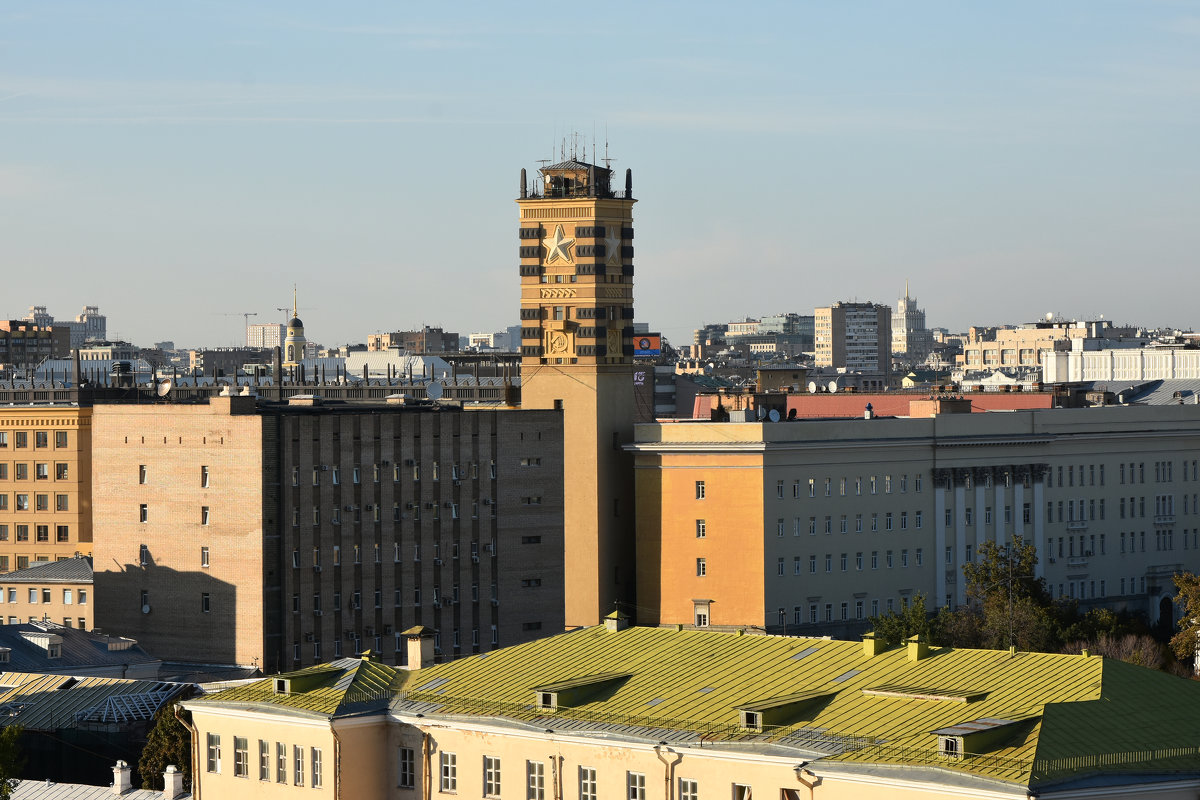 Башня Центрального корпуса Министерства обороны РФ (Малый Знаменский переулок). - Наташа *****