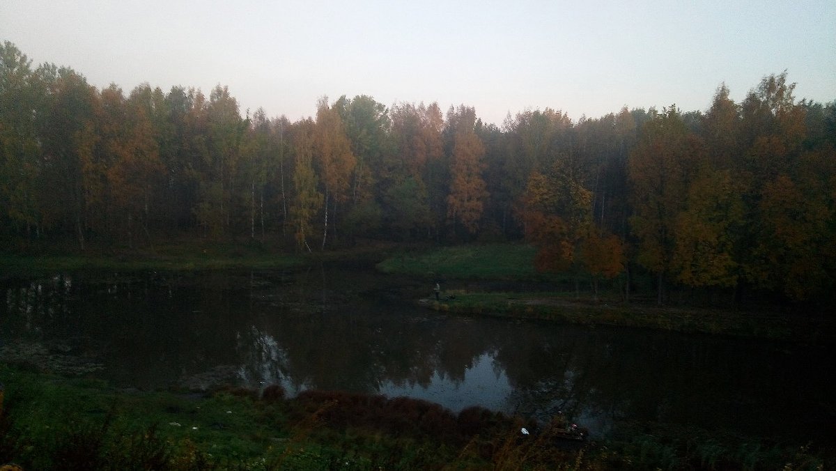Октябрь. У реки. Утренний туман - Елена Павлова (Смолова)
