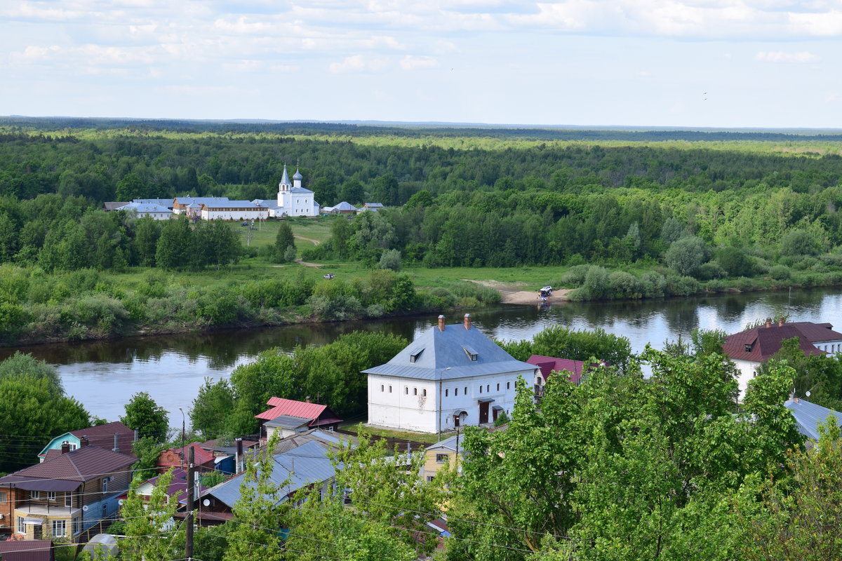 Вид на Клязьму и Свято-Знаменский монастырь - Григорий Вагун*
