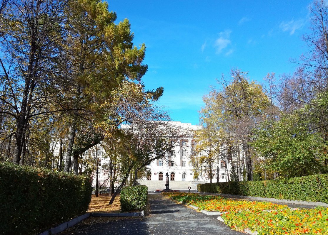 Сквер перед Суворовским училищем - Елена Викторова 