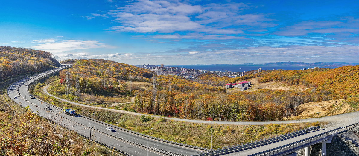 Осенний пейзаж, Владивосток - Эдуард Куклин