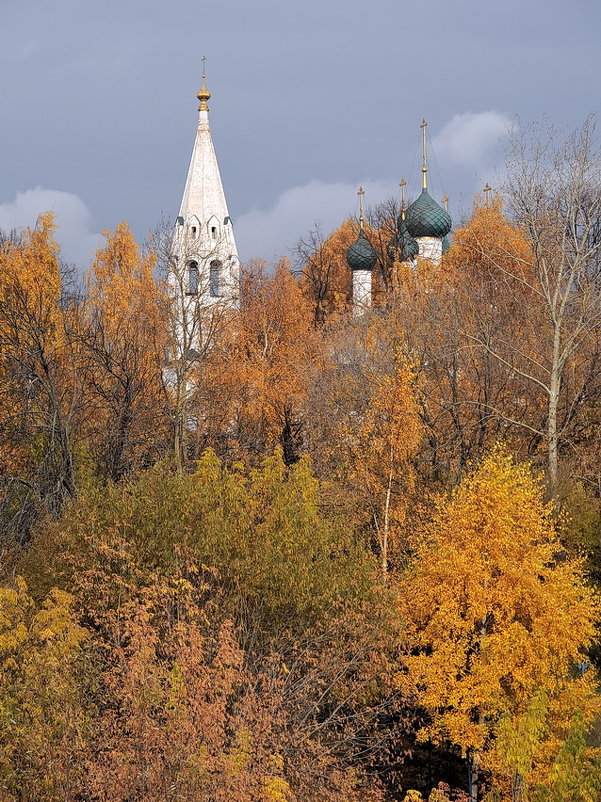 В ярком осеннем убранстве, церковь Николы Рубленого в Ярославле - Николай Белавин