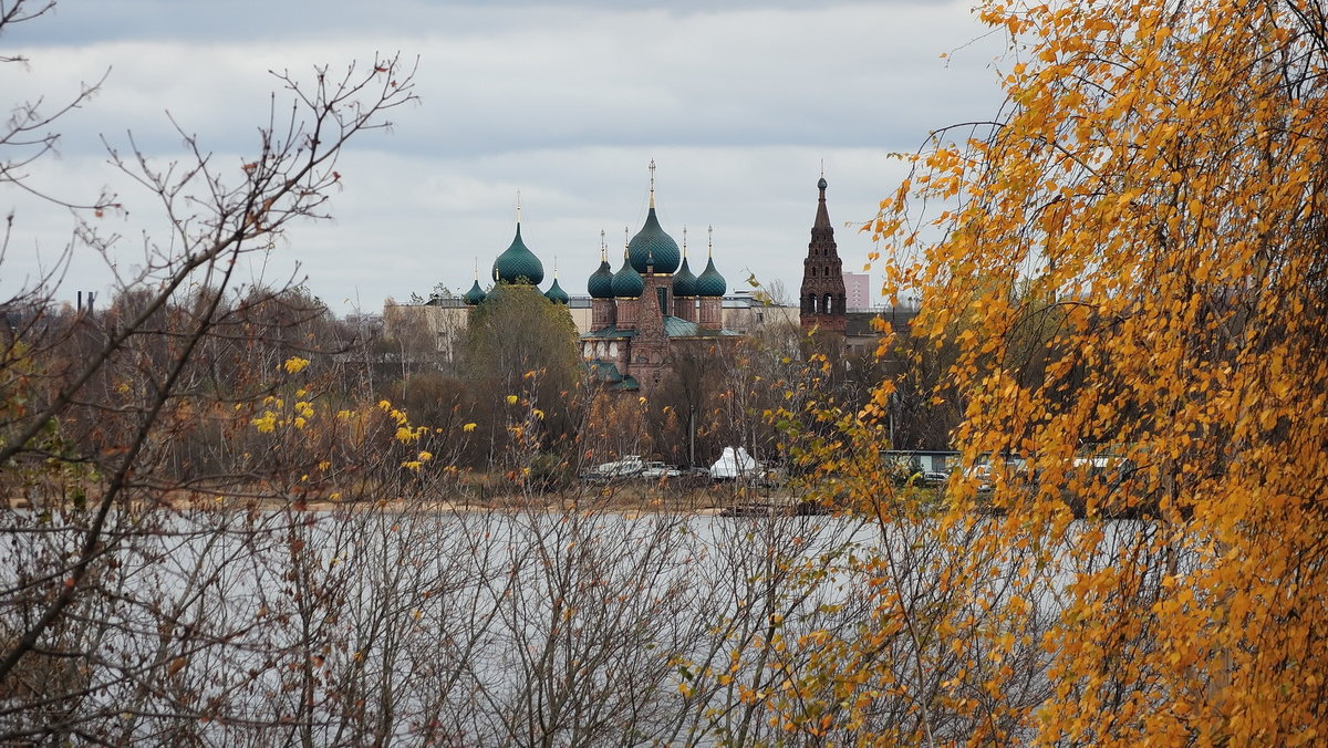 Берег золотой листвы, церковь Иоанна Златоуста в Ярославле - Николай Белавин