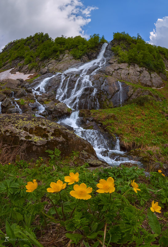Водопад в горах Абхазии - Фёдор. Лашков