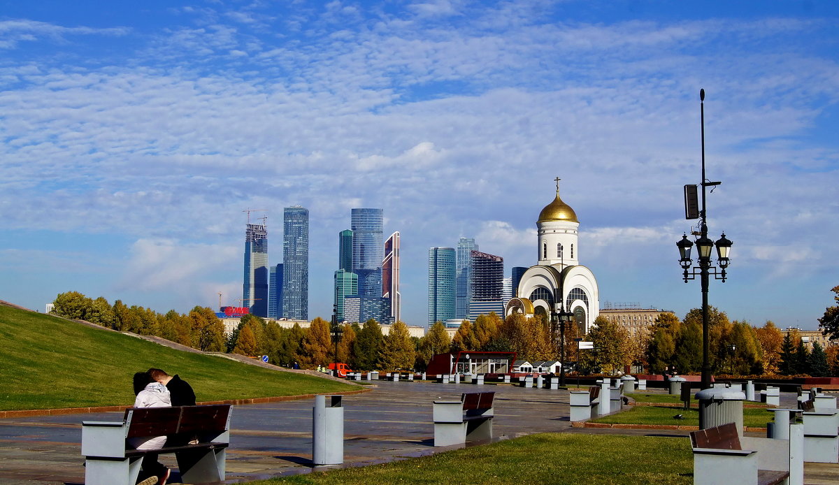 Вид на Москва Сити с поклонной горы - Елена Кирьянова