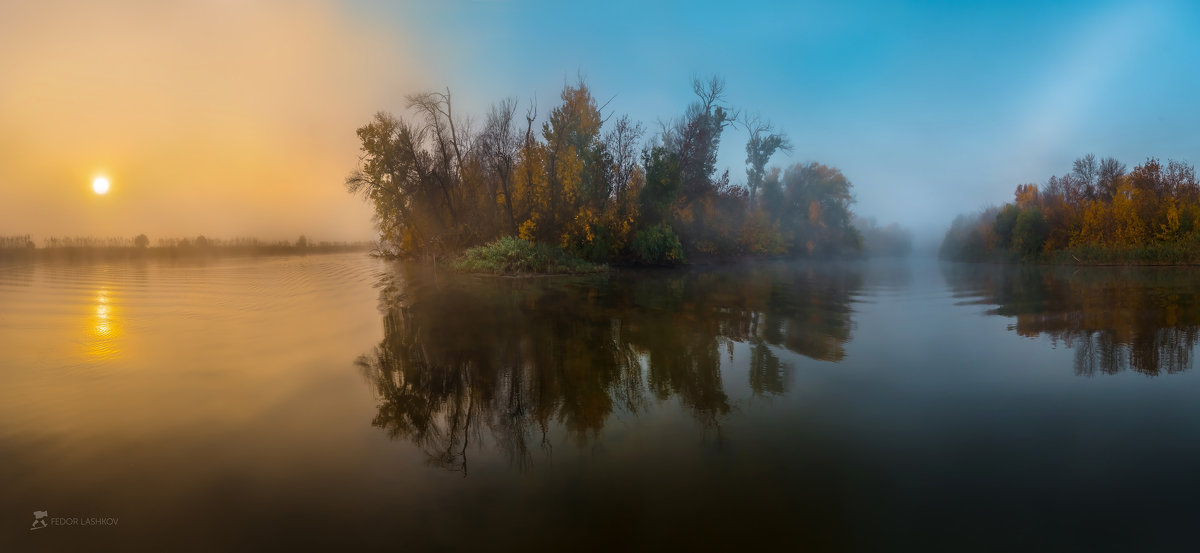 Туманный рассвет на реке - Фёдор. Лашков