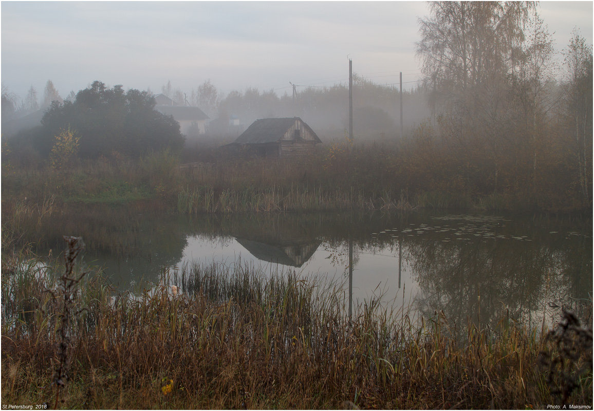 Туманное утро в деревне - Александр Максимов
