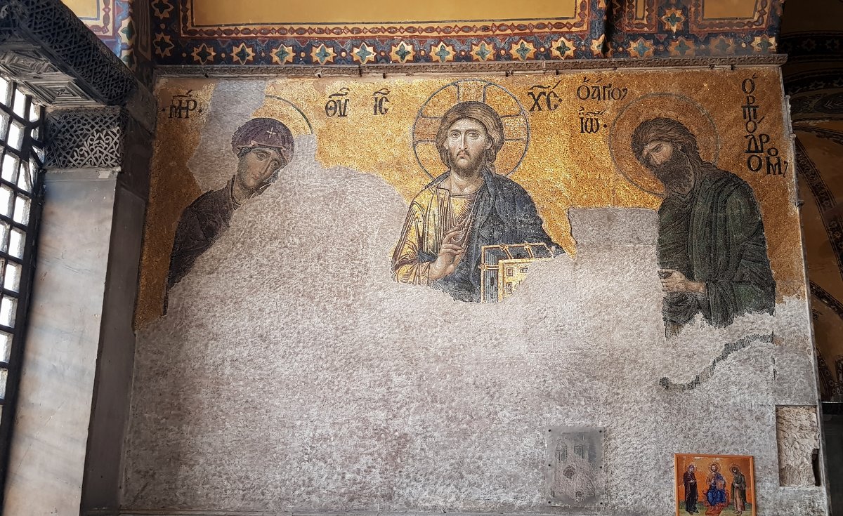 Шедевр византийской мозаичной живописи – «Деисус». - Anna Gornostayeva