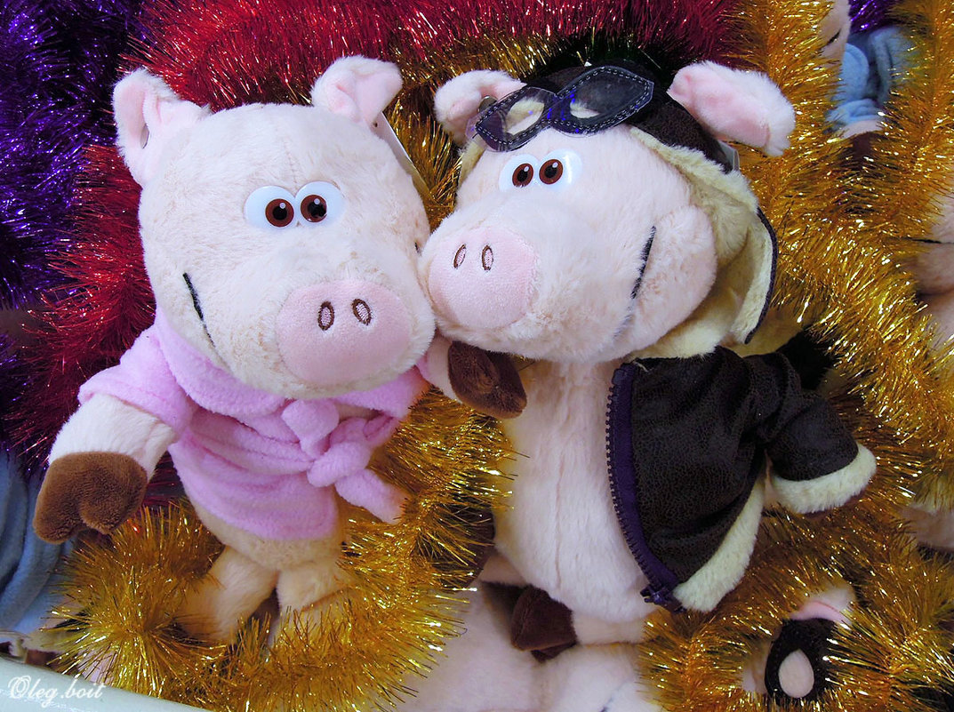 Новогодняя "свинская" парочка ) - Тамара Бедай 