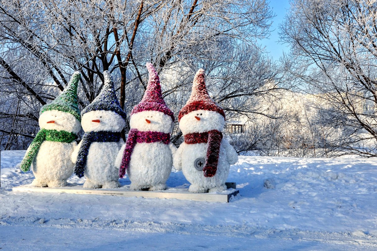 Снеговики на подиуме...:) - Анатолий Колосов