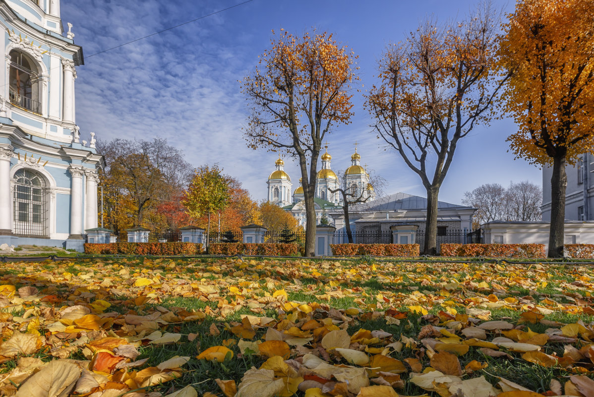Петербург Никольский собор осень