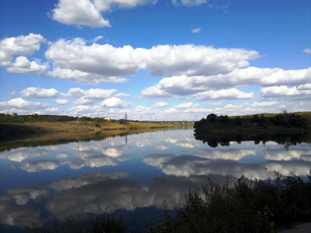 Шахты. Грушевское водохранилище (вид с дамбы). - Пётр Чернега