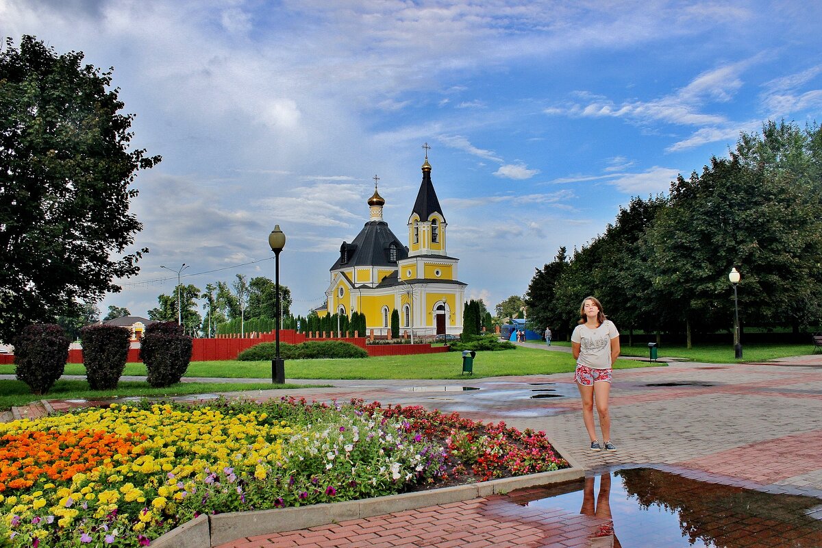 Вид  на собор с городской площади. - Восковых Анна Васильевна 