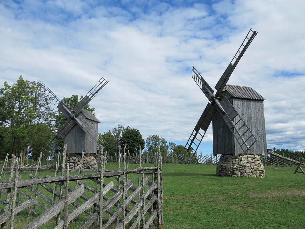 Ветряные мельницы (Angla tuulikud) на острове Сааремаа - Елена Павлова (Смолова)
